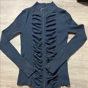 Adrienne Vittadini Studio Blue Knit Sweater